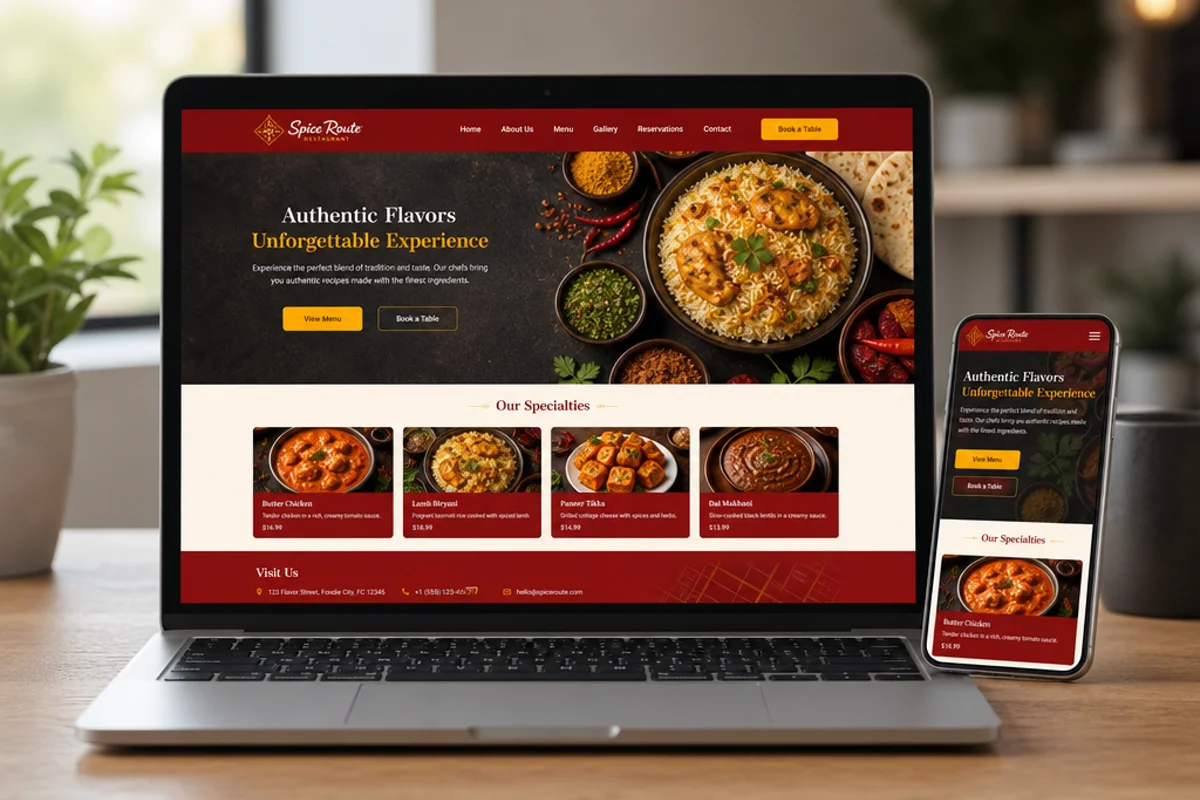Web de ejemplo - Gastronomía